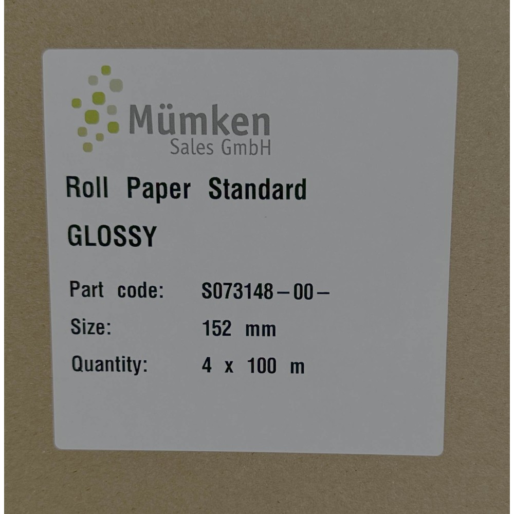 CARTON PAPIER MUMKEN  127mm 4x Rx à 100m  250g BRILLANT